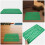 Topbathy2Pcs Αντιολισθητικά Πράσινα Πλαστικά Στρώματα για Εσωτερική Χρήση σε Κλουβί 3
