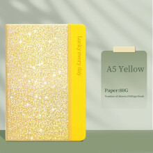 Glitter Notebook A5 Hardcover Ruled 240 Pages