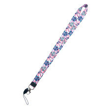 Lanière en cuir avec fermoir métallique – Porte-badge résistant pour clés, cartes, sifflet, portefeuille ; compatible avec les accessoires