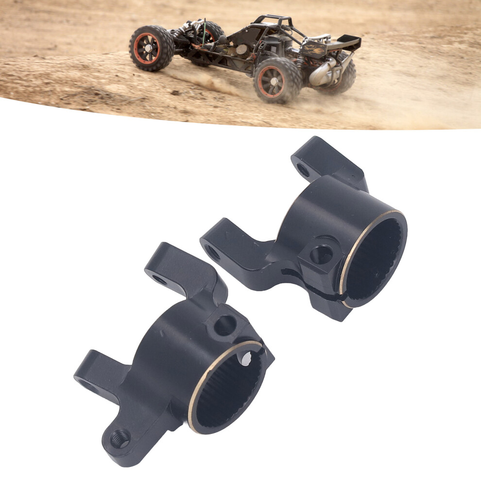 2Pcs Brass Front C Hub Carriers For 1/10 Axial Scx10 Ii Ar44 Black 9351387604017