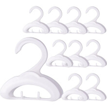 Lot de 10 cintres pour sacs à main et accessoires de rangement – Support multifonctionnel en forme d'arche avec 2 crochets, pour sacs, ceintures,