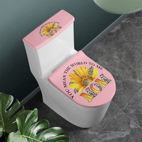 Toilet Protector Cover for Mother's Day Polyester Stretch 2