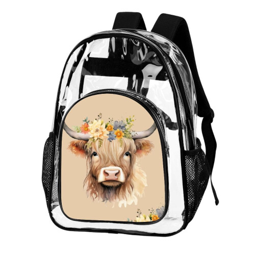 3D Printed Transparent Backpack for Comics & School – Waterproof, Multi-Functional, Back-to-School Gift 1