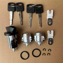 Kit de Cilindro de Ignição + Fechadura da Porta com 4 Chaves para Ford F150F250F350F450 1997-2007