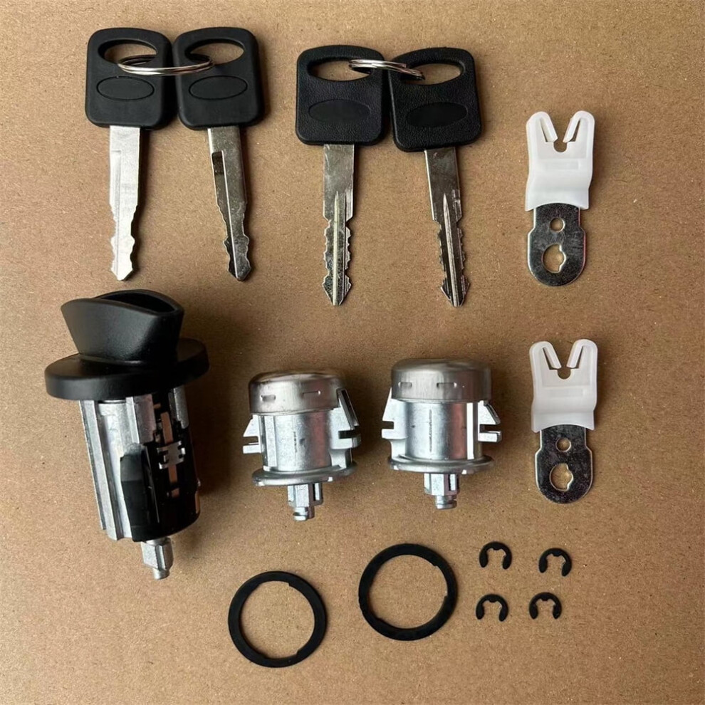 Ignition+Door Lock Cylinder W/ 4 Keys Kit For Ford F150 F250 F350 F450 1997-2007 974856460854