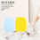 Watercolor Painting Sponge Square Absorbent 2pcs 4