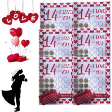 Calendrier de l'Avent à gratter pour la Saint-Valentin – Cartes d'amour à faire soi-même, compatible avec la Saint-Valentin 2025