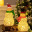 Lighted Acrylic Snowman Figurine 9 inch Green 7