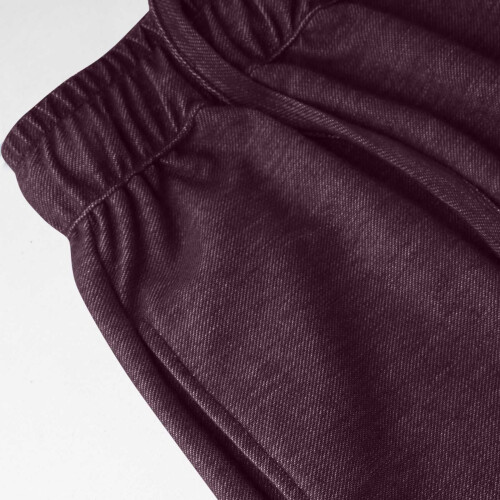 Damen-Freizeithose im Jeans-Stil, elastischer Bund, zwei Taschen