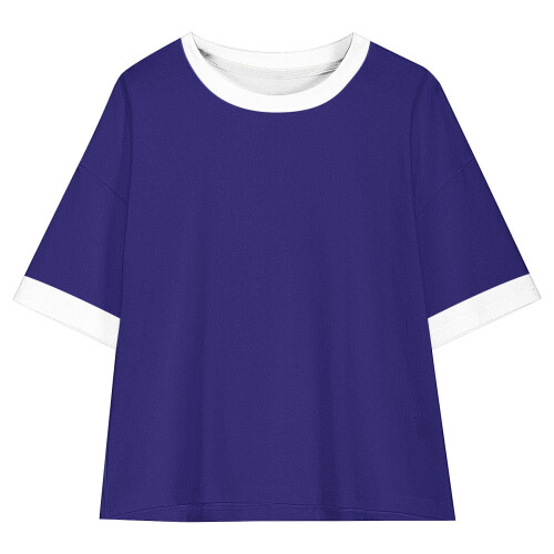 Magliette oversize da ragazza a maniche corte, larghe, con scollo rotondo, casual, estive, basic, per bambini. 2