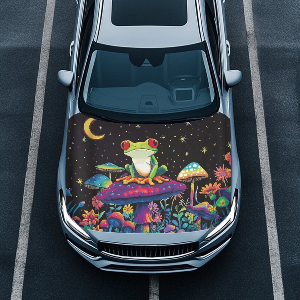 Car Hood Cover, All-Season Protection Fabric Aesthetic Frog Hood Cover Waterproof Universal Auto Decorative Accessories For Sedans Suvs Trucks 9422877531998