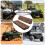 UTV Seat Covers Brown Wood Grain 2-Pack Universal 5