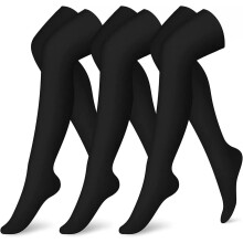 Over the Knee Compression Socks for Women Circulation Knee High 3 Pairs for Nurses, Running, Travel, Athletic，S/M-Style 1