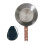 Camping Bowl with Wood Handle 1 Piece Black 2