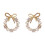 S925 Silver Pin Tiny Pearl Bow Stud Earrings With Feel Temperament Earrings 1