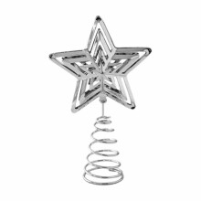 Mini Metal Rustic Star Tree Topper, 7" Vintage Christmas Decor – Compatible with All Trees