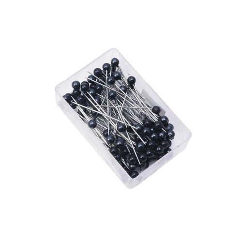 Colored Pearl Pins Black Head 50pcs