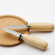Stainless Steel Oyster Shucker – Professional Tool for Scallops, Mussels, Clams & Oysters, compatible with Sharp Durable Shucker, 6in, Beige