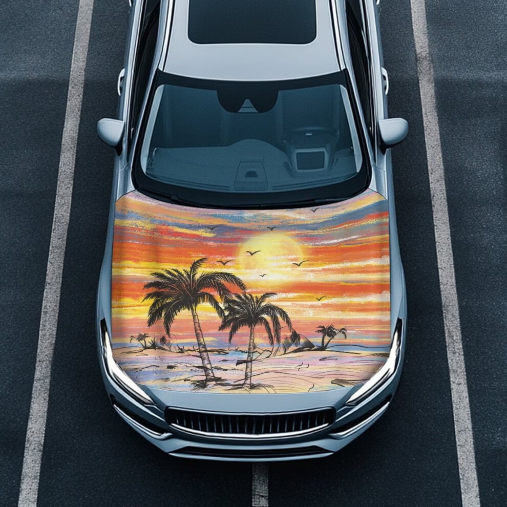 Car Hood Cover Breathable Stretchable Elastic 1Pc 9180435749321