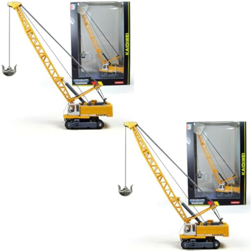 1:87 Ho Scale Tower Cable Crane, All-Alloy, Compatible with Train Models (2 PC)