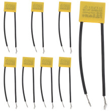 8Pcs Plastic Safety Capacitor with Flexible Wire for Home Electrical Devices