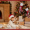 Julstrumpa med tomtedocka 45x20 cm vit fluffig 4