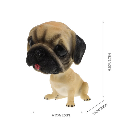 Resin bobblehead dog ornament for car dashboard 1