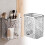 Clear Acrylic Wall Organizer Bins – Stackable, Space-Saving, Compatible with Remote Control Holder, for Bathroom, Kitchen, Pantry, RV, Dorm, Office 1