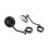 Motorcycle Rear View Mirror Sturdy Adjustable 38-41mm Fork Mount Side Mirror Black 4