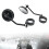 Motorcycle Rear View Mirror Sturdy Adjustable 38-41mm Fork Mount Side Mirror Black 8