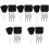 15Sets Scratch Lesezeichen Schwarz Basteln Geschenk 5
