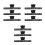 9Pièces Clips De Pages De En ABS Métal Noir Pour Partitions 8