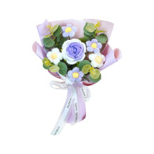 Nouveautés 2026 : Fleurs artificielles d'extérieur, bouquet de fleurs au crochet, fleurs tricotées, fleurs décoratives faites main pour la fête