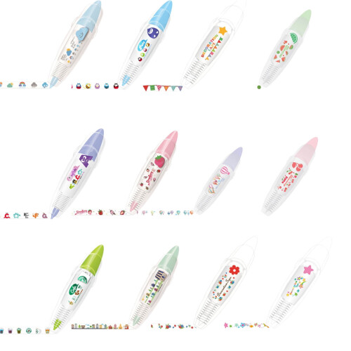 Decorative Pens Cute Animal Press Type 1 Pack