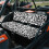 UTV Seat Covers Gray Leopard Print Polyester 2-Piece 3