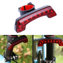 Mountain Bike USB Charging Waterproof Safety Taillight Outdoor Night Riding(Black)