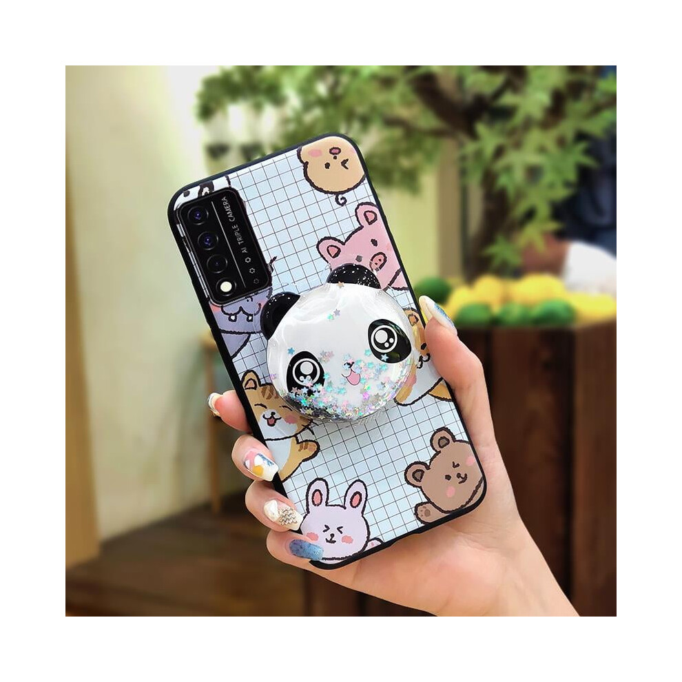 Tpu Phone Case For Tcl T-Mobile Revvl V+ 5G/Revvl V Plus 5G: Anti-Knock, Quicksand Design, Rotatable Kickstand, Lens Protection 9377112623238