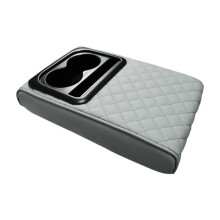 Car Center Cushion Easy to Use Auto Armrest Cover for Truck SUV Gray