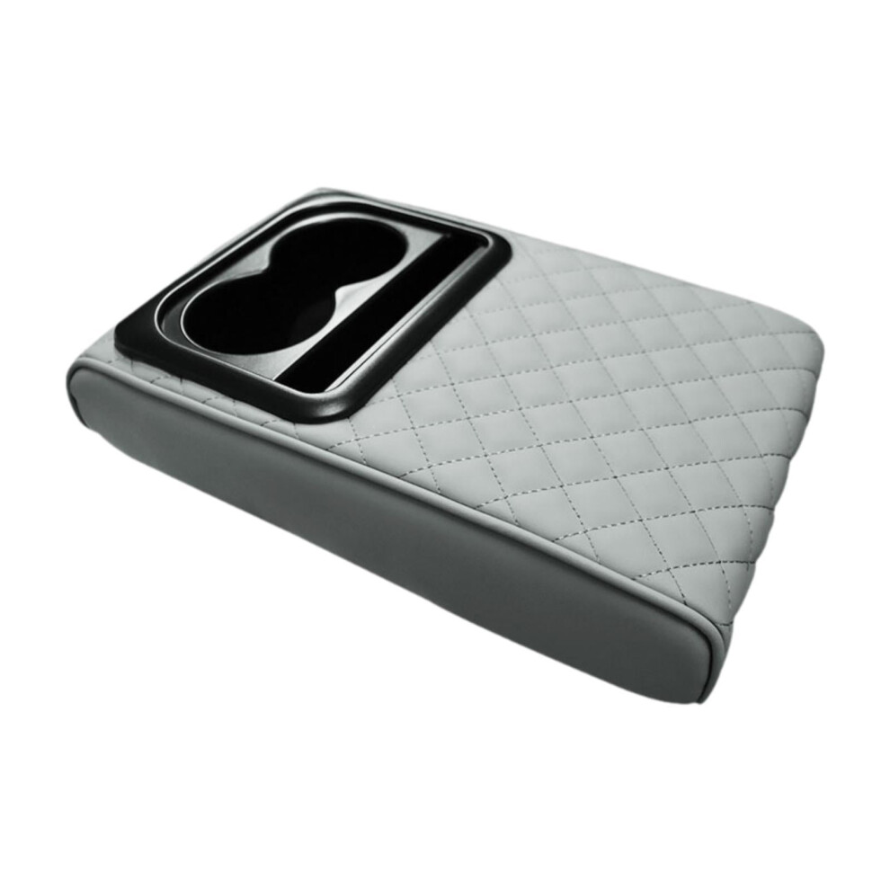 Car Center Cushion Easy To Use Auto Armrest Cover For Truck Suv Gray 9377112621760