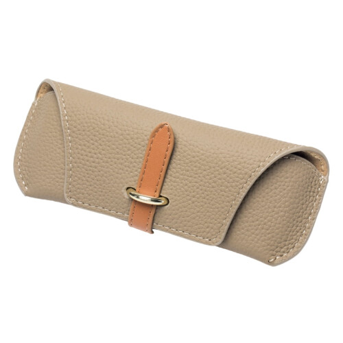 Leather Glasses Case with Protective Pockets