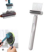 2-in-1 Hairbrush Cleaner Tool, Portable Rake for Home, Salon & Travel – Durable, Easy to Clean, Compatible with All Brushes