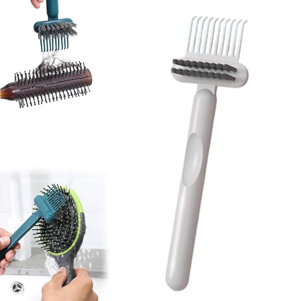 2-in-1 Hairbrush Cleaner Tool, Portable Rake for Home, Salon & Travel â Durable, Easy to Clean, Compatible with All Brushes