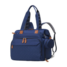 Diaper Bag Backpack Blue Large Capacity Wear-Resistant with