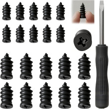2026 Tire Repair Nails Kit, 2 Sizes Screw-in Rubber Plugs, Fast Self-Service Emergency Tool for Car, Motorcycle & Truck