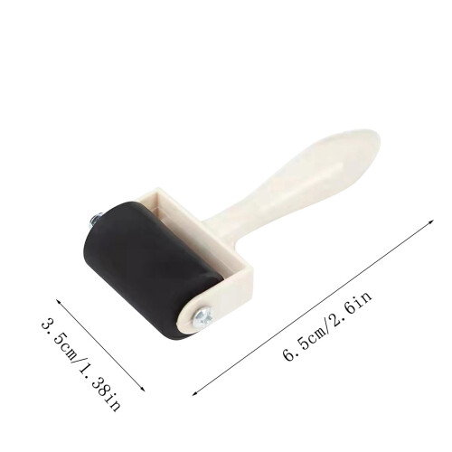 Rolo de borracha dura com cabo de madeira de 15 cm (6 polegadas) 2