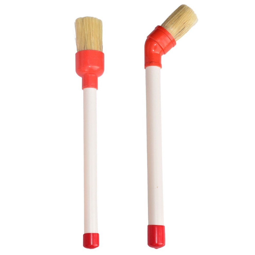 2 Pcs Car Rim Cleaner Brush Detailing For Vehicles Tool Kit Wheel 9377112623801