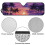 Purple Sunset Palm Trees Windshield Sunshade for Jeep 6