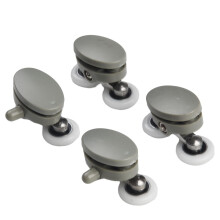 Twin Butterfly Shower Door Rollers 4 pcs 19/23/25/27 mm
