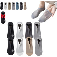Porttalent Ultra Thin Liner Non Slip No Show Socks, Casual Breathable Mesh Socks For Womens, Non Slip & Low Cut