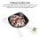 X Type Folding Digital Kitchen Scale Compact Portable LCD 5 Units for Food 5